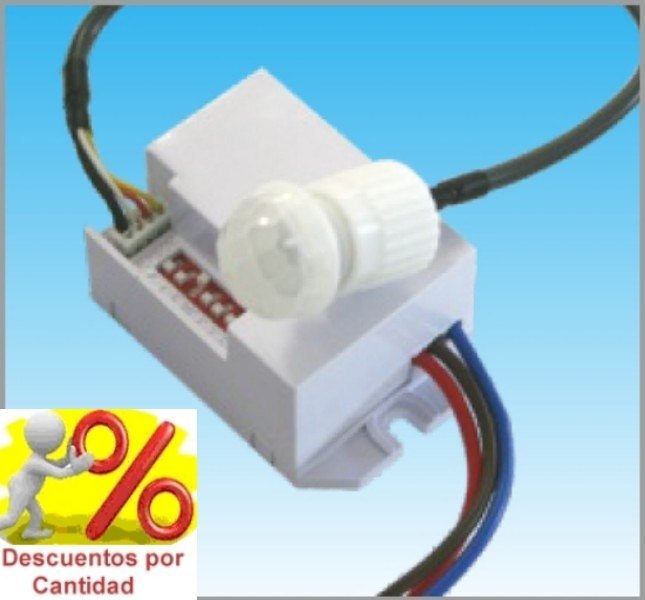 Mini Sensor Detector de Movimiento de Empotrar (Empotrable) - Haga click en la imagen para cerrar